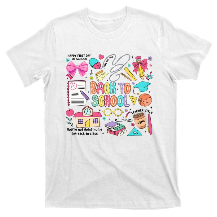 Retro Back To School Teacher Pencil T-Shirt