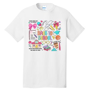 Retro Back To School Teacher Pencil Tall T-Shirt