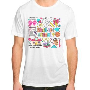 Retro Back To School Teacher Pencil Adult ChromaSoft Performance T-Shirt