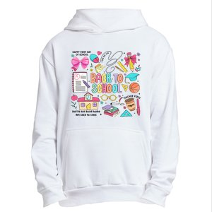 Retro Back To School Teacher Pencil Urban Pullover Hoodie