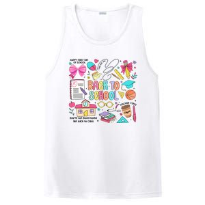 Retro Back To School Teacher Pencil PosiCharge Competitor Tank