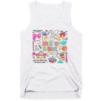 Retro Back To School Teacher Pencil Tank Top