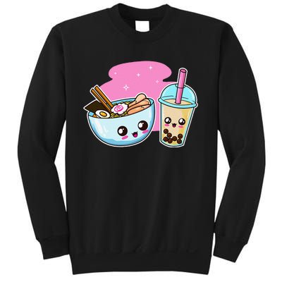 Ra Bubble Tea  Boba Noodles Japanese Anime   Sweatshirt