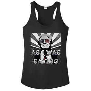 Returns Back To Butler As I Was Saying Donald Trump 2024 Ladies PosiCharge Competitor Racerback Tank