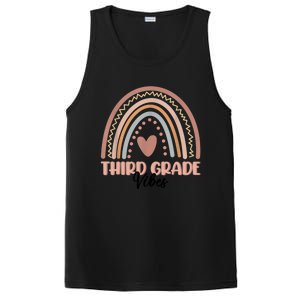 Retro Back To School Teacher Third Grade Vibes Rainbow Gift PosiCharge Competitor Tank