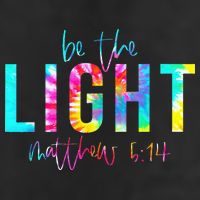 Religious Be The Light Matthew 5 14 Christian Easter 7 Panel Mesh Trucker Snapback Hat