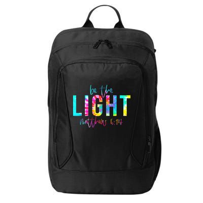 Religious Be The Light Matthew 5 14 Christian Easter City Backpack