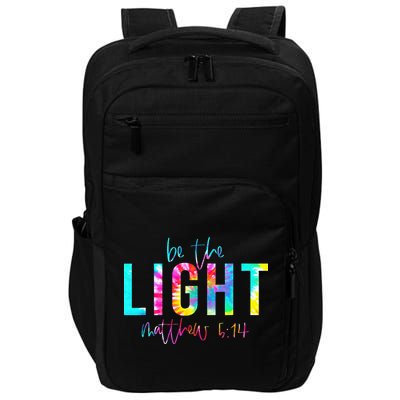 Religious Be The Light Matthew 5 14 Christian Easter Impact Tech Backpack