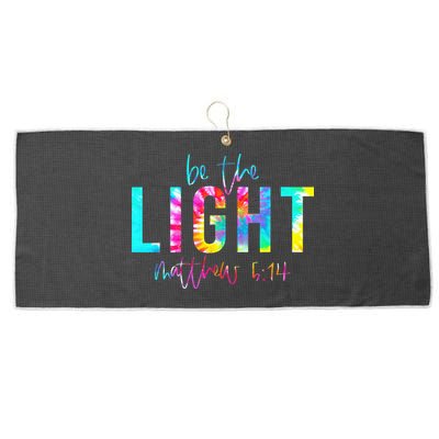 Religious Be The Light Matthew 5 14 Christian Easter Large Microfiber Waffle Golf Towel