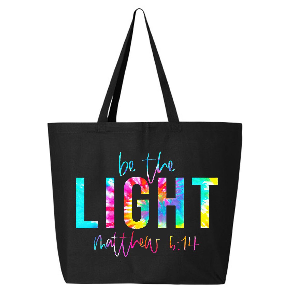 Religious Be The Light Matthew 5 14 Christian Easter 25L Jumbo Tote