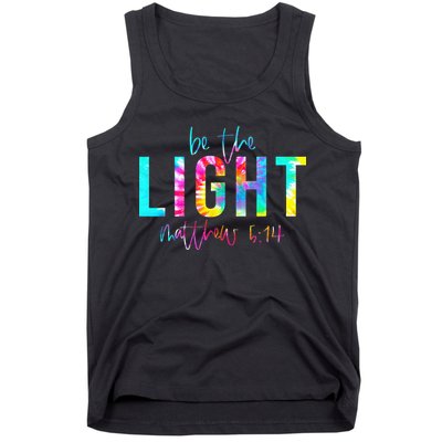 Religious Be The Light Matthew 5 14 Christian Easter Tank Top