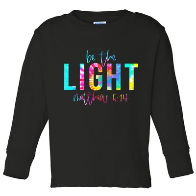 Religious Be The Light Matthew 5 14 Christian Easter Toddler Long Sleeve Shirt