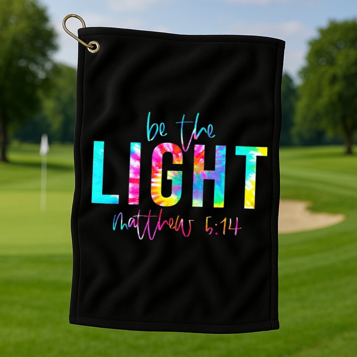 Religious Be The Light Matthew 5 14 Christian Easter Golf Towel