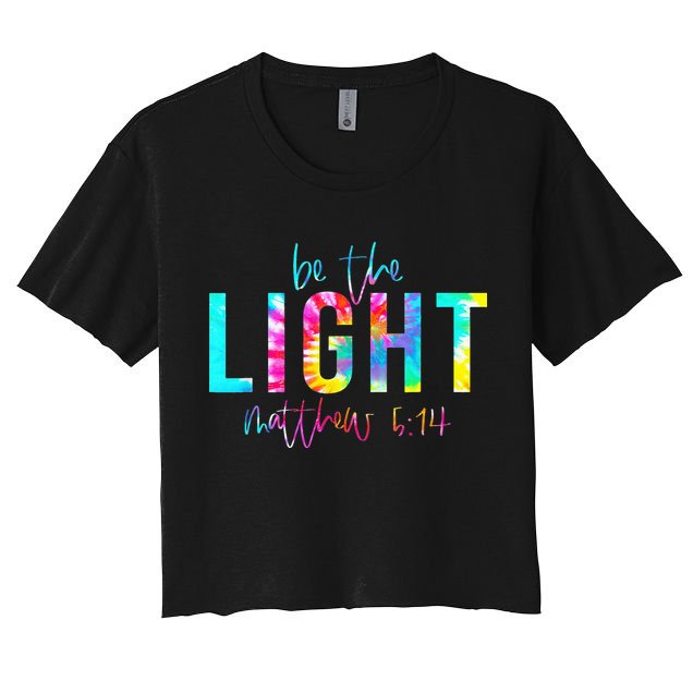 Religious Be The Light Matthew 5 14 Christian Easter Crop Top