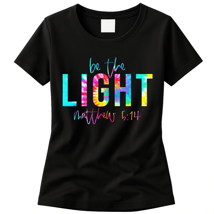 Religious Be The Light Matthew 5 14 Christian Easter Womens T-Shirt