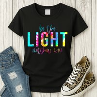 Religious Be The Light Matthew 5 14 Christian Easter Womens T-Shirt