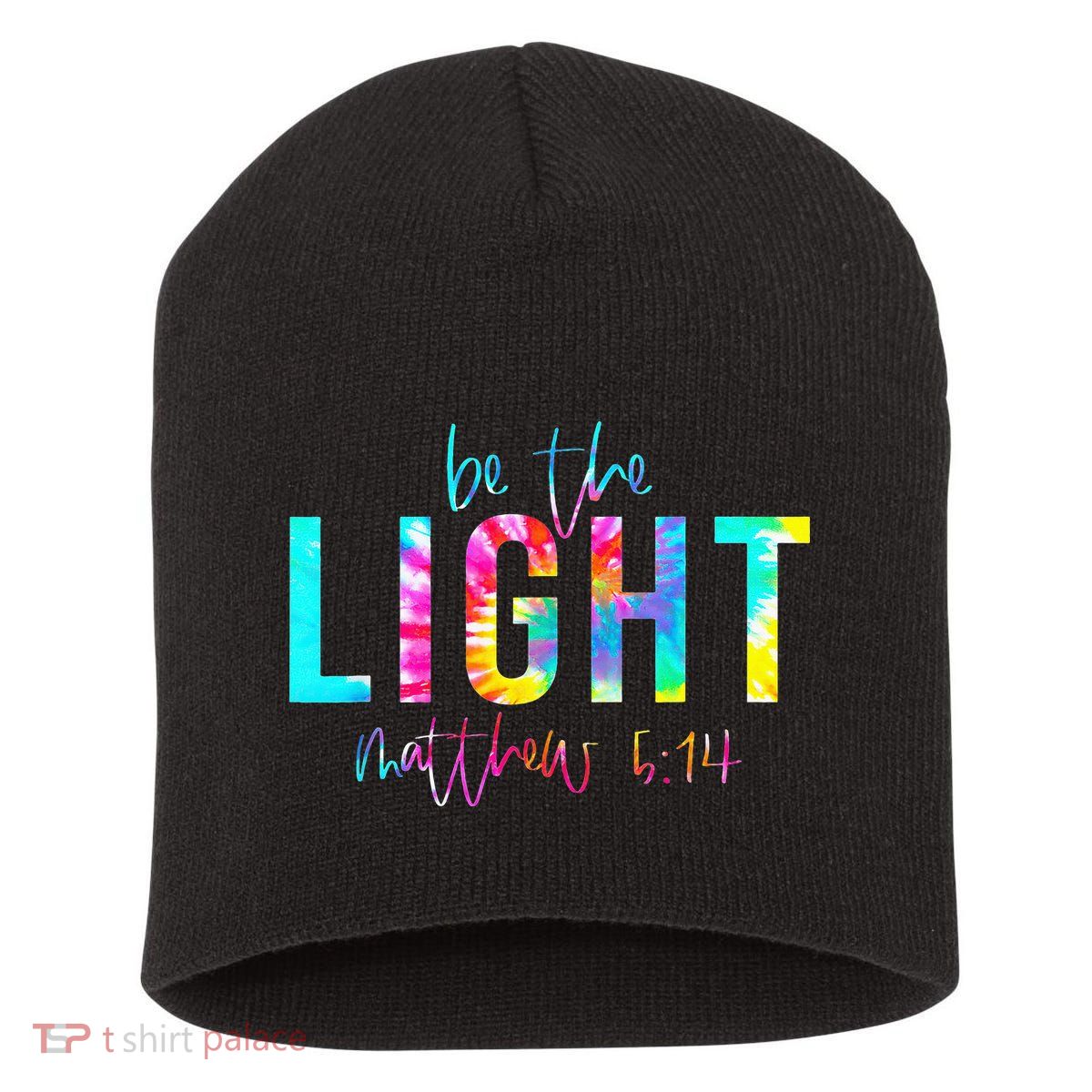 Religious Be The Light Matthew 5 14 Christian Easter Short Acrylic Beanie