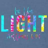 Religious Be The Light Matthew 5 14 Christian Easter Garment-Dyed Sweatshirt