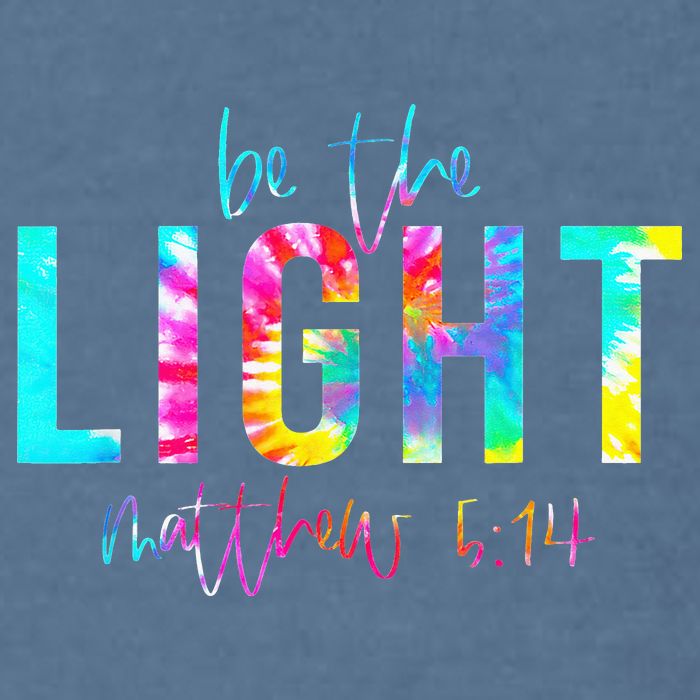 Religious Be The Light Matthew 5 14 Christian Easter Garment-Dyed Sweatshirt