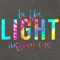 Religious Be The Light Matthew 5 14 Christian Easter Cotton Canvas Backpack