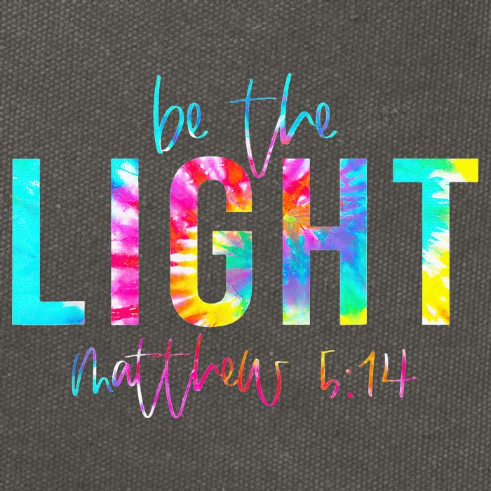 Religious Be The Light Matthew 5 14 Christian Easter Cotton Canvas Backpack