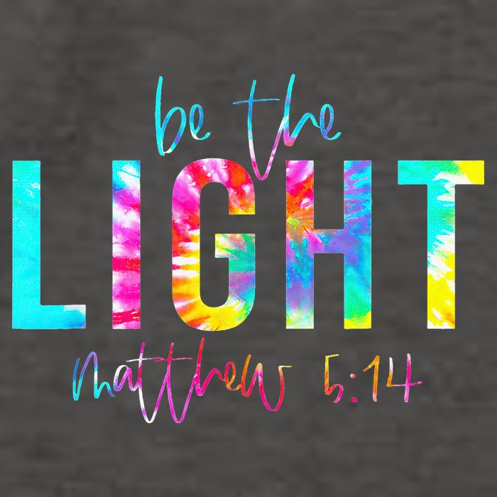 Religious Be The Light Matthew 5 14 Christian Easter Vector Backpack