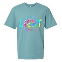 Religious Be The Light Matthew 5 14 Christian Easter Sueded Cloud Jersey T-Shirt