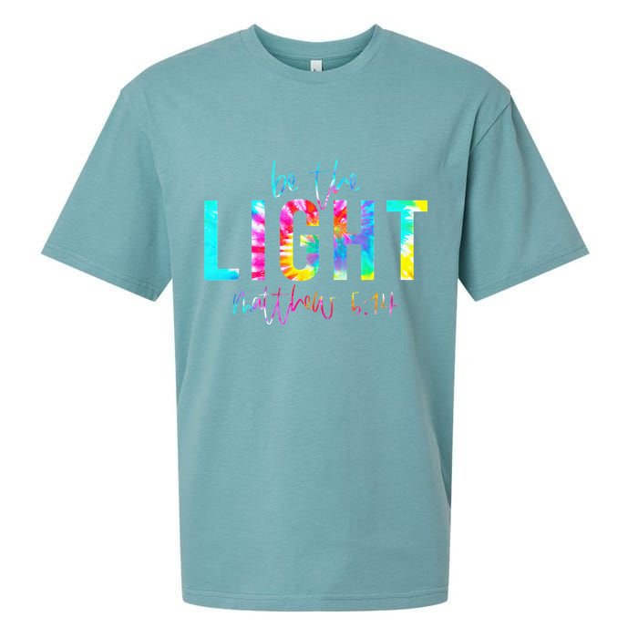 Religious Be The Light Matthew 5 14 Christian Easter Sueded Cloud Jersey T-Shirt