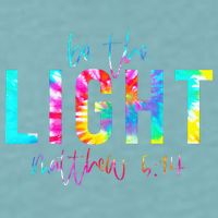 Religious Be The Light Matthew 5 14 Christian Easter Sueded Cloud Jersey T-Shirt