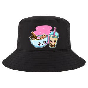 Ramen Bubble Tea Gift Boba Noodles Japanese Anime Gift Meaningful Gift Cool Comfort Performance Bucket Hat