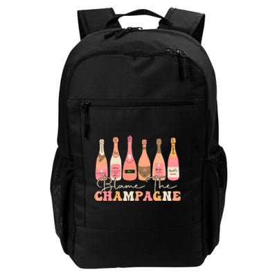 Retro Blame The Champagne Happy New Year 2024 Party Friends Daily Commute Backpack