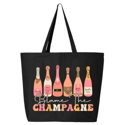 Retro Blame The Champagne Happy New Year 2024 Party Friends 25L Jumbo Tote