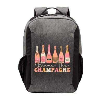 Retro Blame The Champagne Happy New Year 2024 Party Friends Vector Backpack