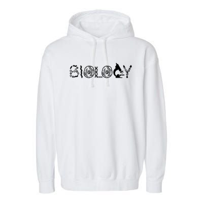 Retro Biology Teacher Student Science Biologist Garment-Dyed Fleece Hoodie