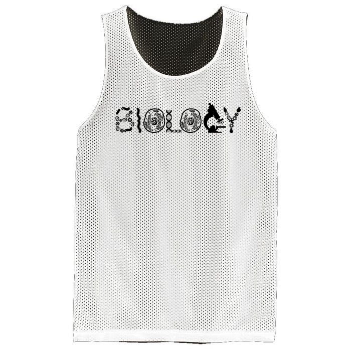 Retro Biology Teacher Student Science Biologist Mesh Reversible Basketball Jersey Tank