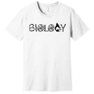 Retro Biology Teacher Student Science Biologist Premium T-Shirt