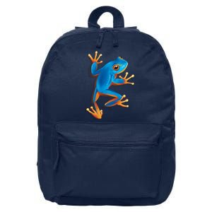 Realistic Blue Tree Frog 16 in Basic Backpack