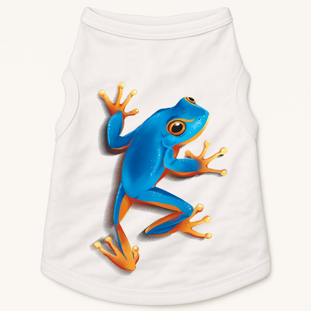 Realistic Blue Tree Frog Doggie Tank