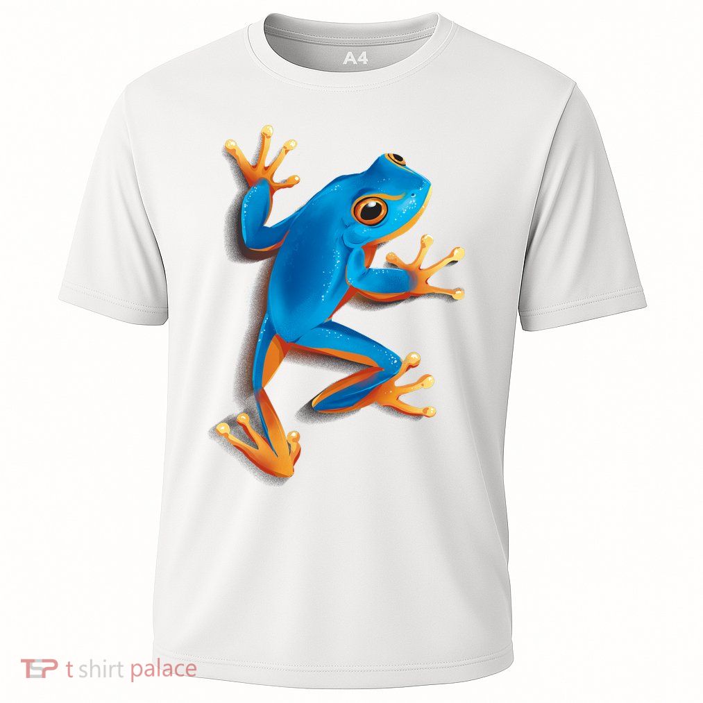 Realistic Blue Tree Frog Performance Shirt