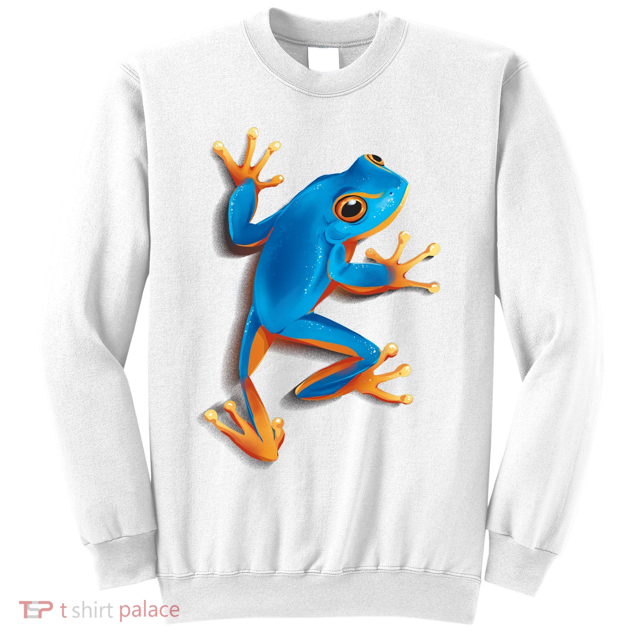 Realistic Blue Tree Frog Sweatshirt