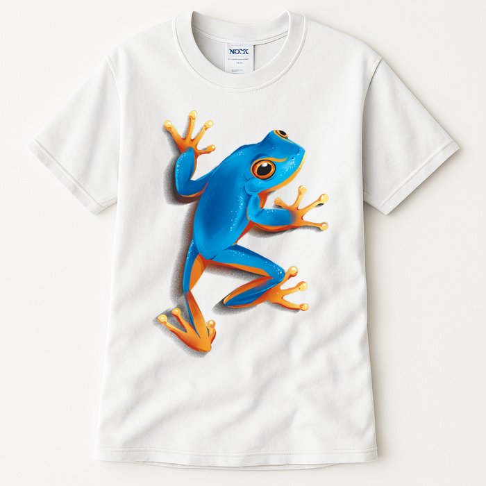 Realistic Blue Tree Frog Tall T-Shirt