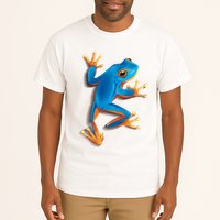 Realistic Blue Tree Frog Tall T-Shirt