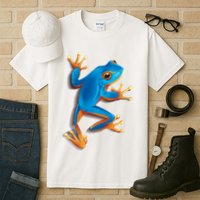 Realistic Blue Tree Frog Tall T-Shirt