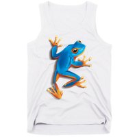 Realistic Blue Tree Frog Tank Top