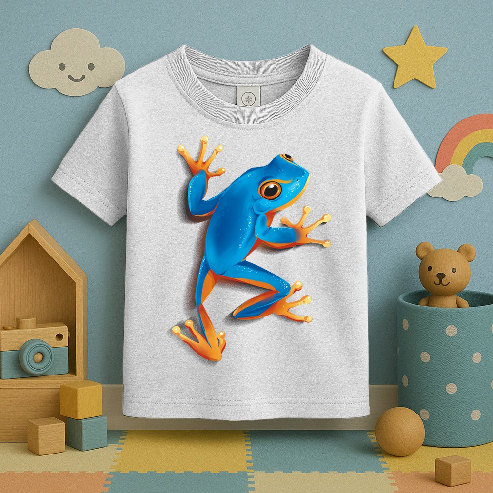 Realistic Blue Tree Frog Toddler T-Shirt