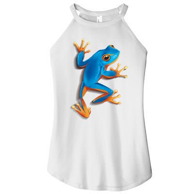 Realistic Blue Tree Frog Women’s Perfect Tri Rocker Tank