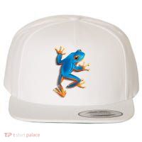 Realistic Blue Tree Frog Wool Snapback Cap