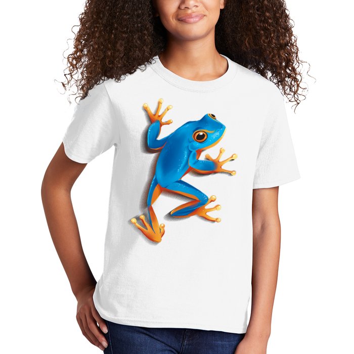 Realistic Blue Tree Frog Kids T-Shirt