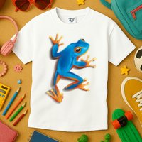 Realistic Blue Tree Frog Kids T-Shirt