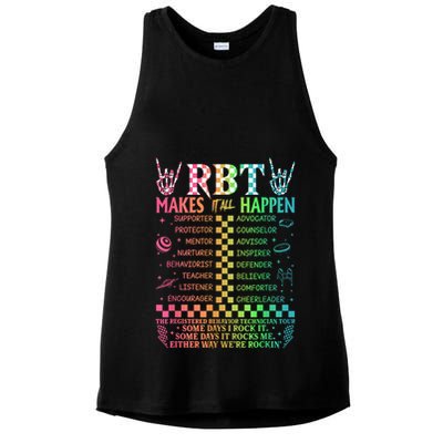 Registered Behavior Technician Rbt Makes It All Happen Ladies PosiCharge Tri-Blend Wicking Tank